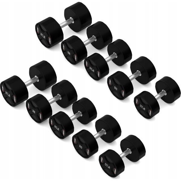 HPC SET ZESTAW HANTLI POLIURETANOWYCH 2 x 2.5 - 50 KG CPU - 1050 KG HMS
