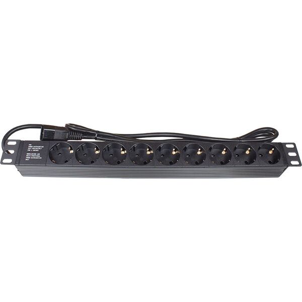 Alcasa Alcasa GC-N0107 splitter 1,8 m 9 x πρίζα Indoor Black 13769660 4014619717033