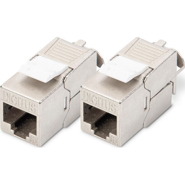 Digitus Digitus CAT 6A Keystone Module, θωρακισμένη, σύνδεση τοποθέτησης χωρίς εργαλεία - 2 σετ 13789301 4016032490555