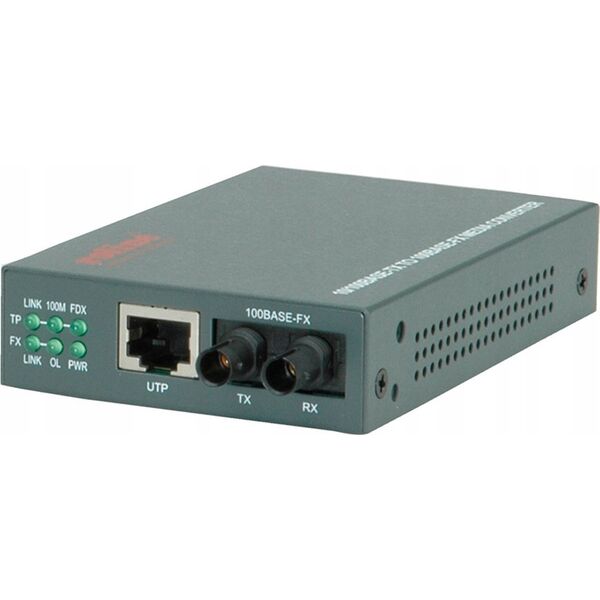 Μετατροπέας οπτικών ινών Roline Μετατροπέας ROLINE Fast Ethernet RJ-45 - ST, loopback 13789576 7611990167753