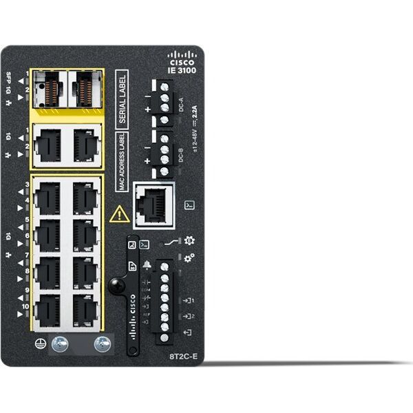 Switch Cisco Cisco Catalyst IE3100 Rugged Series - Switch - 8 x 10/100/1000 + 2 x Combo Gigabit - an DIN-Schiene montierbar
