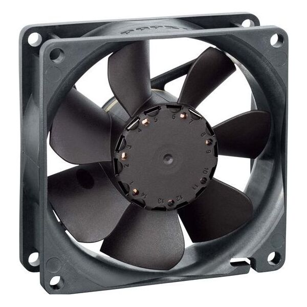 Papst EBM Papst 8412 NLE Axiallüfter ανεμιστήρας 12 V/DC 33 m³/h (L x B x H) 80 x 80 x 25 mm (9292506263) 14221347 4016138653571
