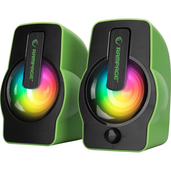 Głośniki komputerowe Rampage Falsetto 2.0 6W RGB (RMS-G7)