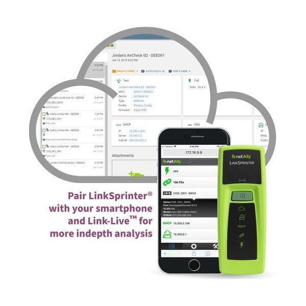 Fluke networks Z NetAlly LinkSprinter LSPRNTR-300,LINKSPRINTER MODEL 300