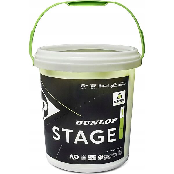 Μπάλες τένις Dunlop Dunlop STAGE 1 GREEN ITF 60 κουβάδων 13763521 45566167897
