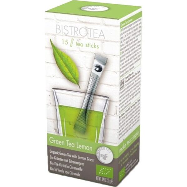 Organic green tea Bistro Tea Green Tea Lemon, 15 pcs.