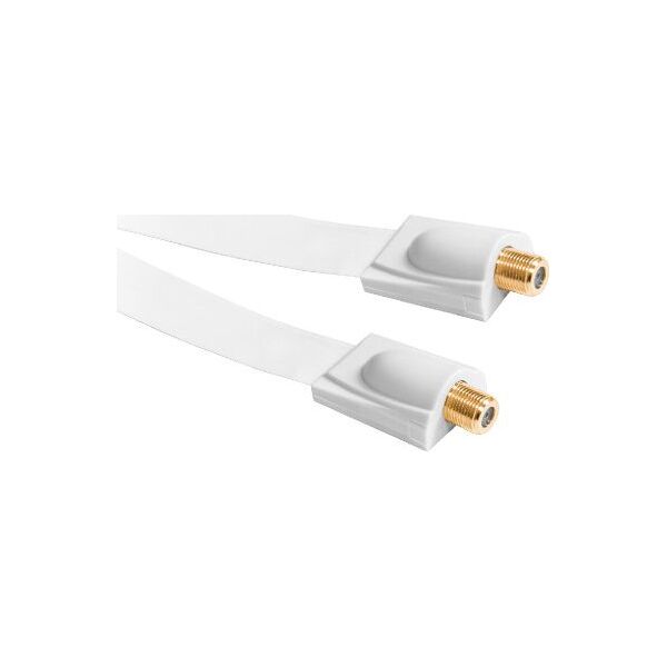 Kabel Antenowy (F) 0.25m biały (KPO3834F)
