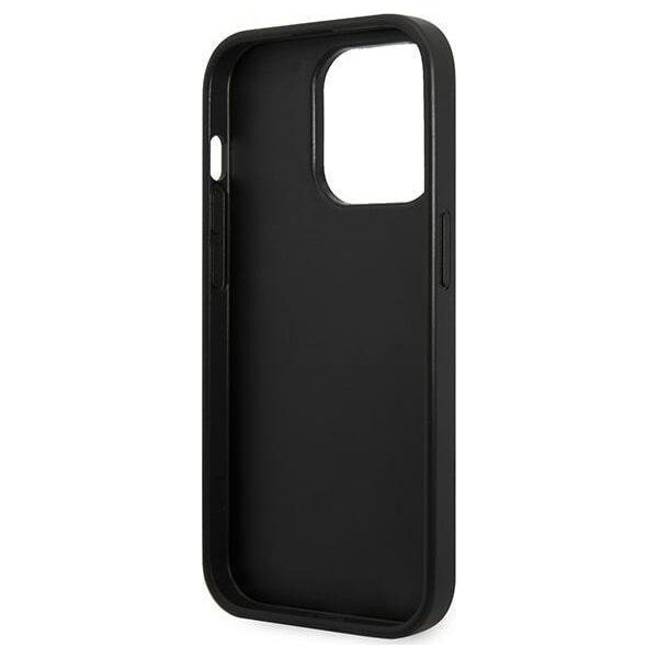 Karl Lagerfeld Etui Karl Lagerfeld do iPhone 14 Pro 6,1" hardcase srebrny/silver Glitter Plaque Logo