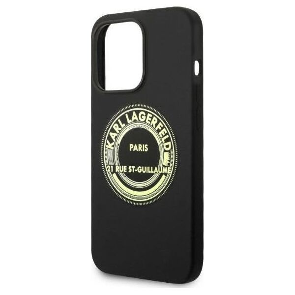 Karl Lagerfeld Karl Lagerfeld KLHCP14XSRSGRCK iPhone 14 Pro Max 6,7" hardcase czarny/black Silicone RSG NoSize