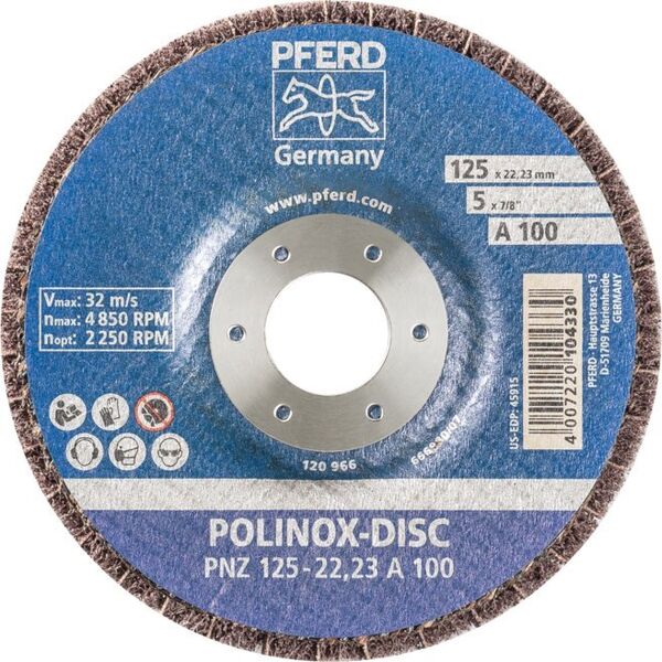 Δίσκος λείανσης Sourcing PFERD PNZ 125x22,23mm A100 13563796 4007220104330