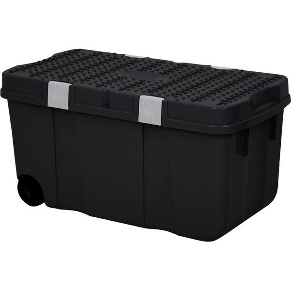 Wham POJEMNIK/KUFER NA DWÃCH KOÅACH WHAM, CZARNY 100L