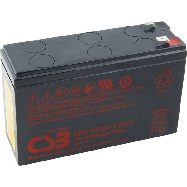 Μπαταρία HP CSB 12V 7Ah F1F2 HighRate (UPS 123606) 13944196 8591849081784