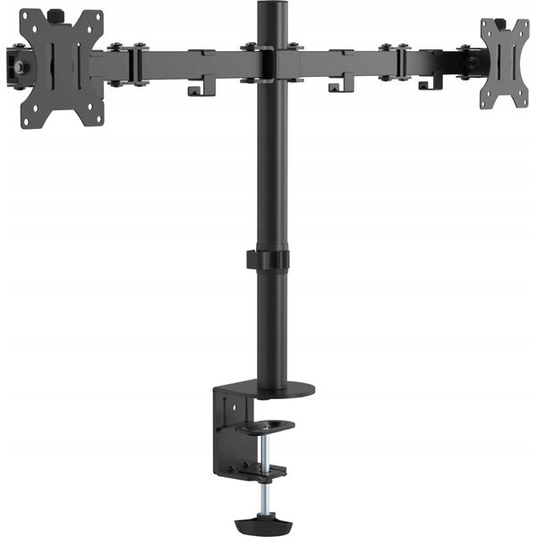 Vision VISION 2-fach-Monitor-Schreibtischstander - 30 JAHRE GARANTIE - geeignet fur Bildschirm 13-27 Zoll mit VESA-Grossen 75 x 75 or 100 x 100 - 2-teilige Arme - Drehbar-negel-Drehbarnkwengel - Schee-Grossen Τούλι - Standerhohe 465 13782508 4740219000007
