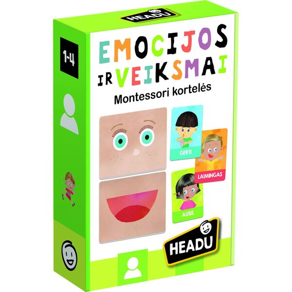 Τακτική HEADU Flashcards Συναισθήματα και ενέργειες Montessori (Στη λιθουανική γλώσσα.) 13930100 8057592352941