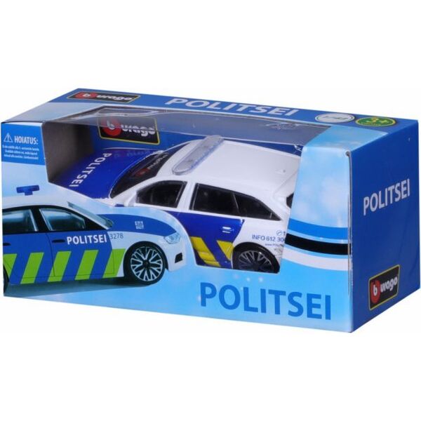 Bburago BBURAGO 1:43 μοντέλο αυτοκινήτου Audi A6 Avant Εσθονική αστυνομία, 18-30415EE 13583634 4752062154455