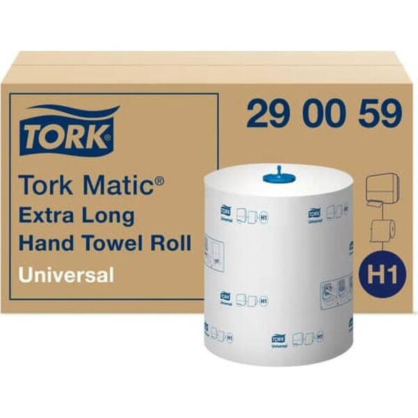 Tork Håndklædeark Tork Matic H1 Universal 1-lag 290059 6rul - (6 χάρακες σε χαρτοκιβώτιο) 13956700 7322540661835
