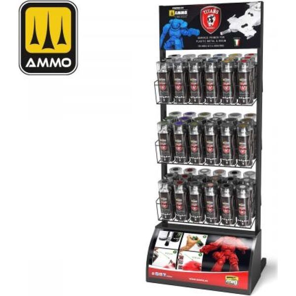 Vallejo Ammo: Titans - Ράφι για δοχεία ψεκασμού 400 ml Μικρό (54) 13958952 8432074081760