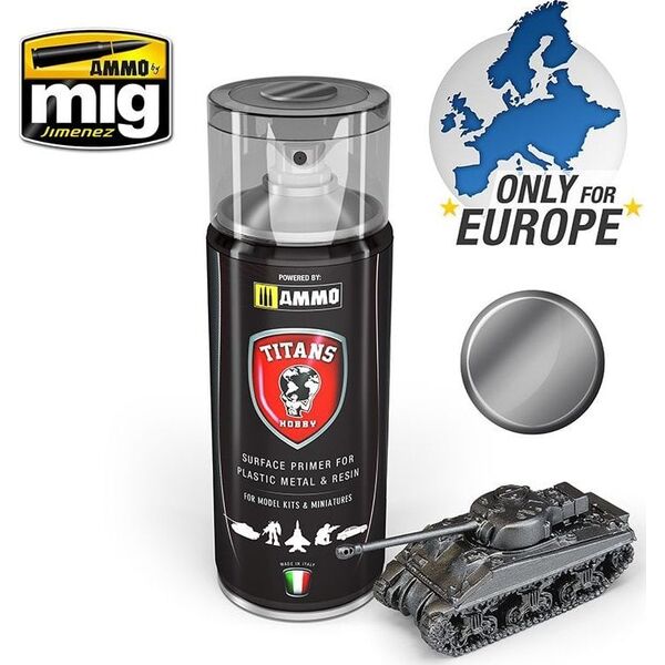 Vallejo Ammo: Titans Primer - Gun Metal 13959087 7426842921298