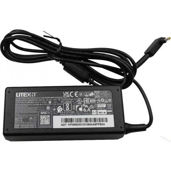 Τροφοδοτικό φορητού υπολογιστή Acer ADAPTER AC 65W 19V 1 1x3 0x7 13960974 5704174268833
