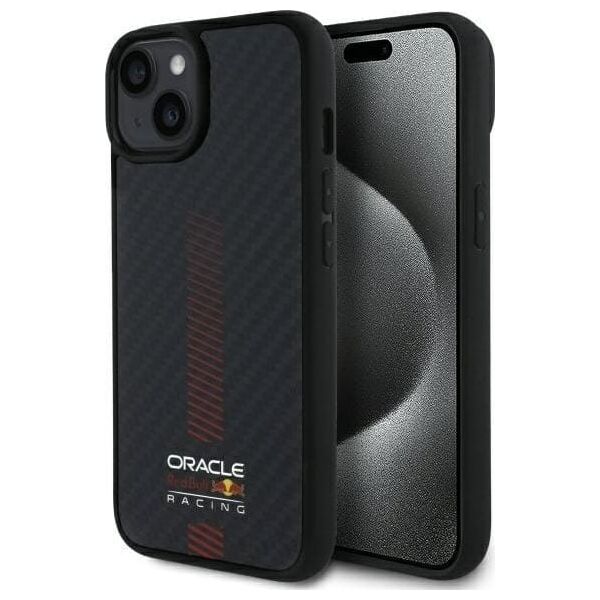 Red Bull RBHMP14S24CFGSMK iPhone 14 6.1" hardcase black/black Carbon Fiber Power Bar MagSafe