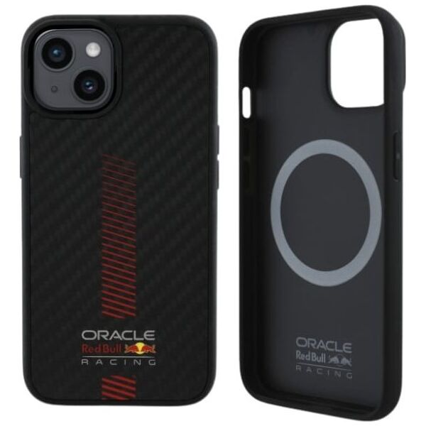 Red Bull RBHMP14S24CFGSMK iPhone 14 6.1" hardcase black/black Carbon Fiber Power Bar MagSafe
