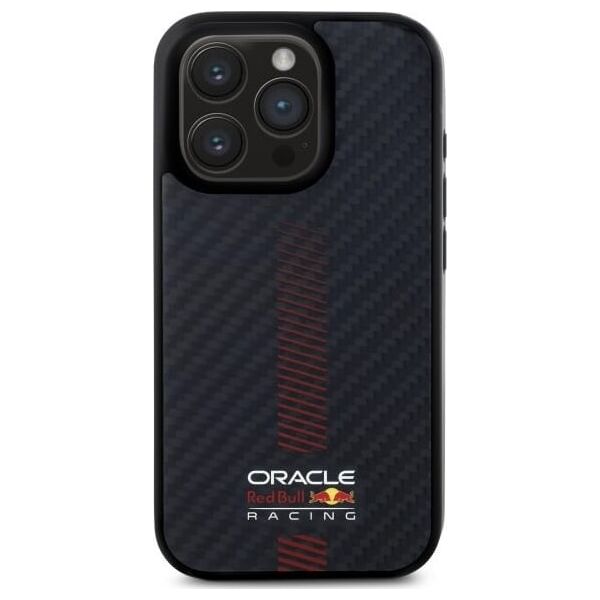Red Bull RBHMP15L24CFGSMK iPhone 15 Pro 6.1" hardcase black/black Carbon Fiber Power Bar MagSafe