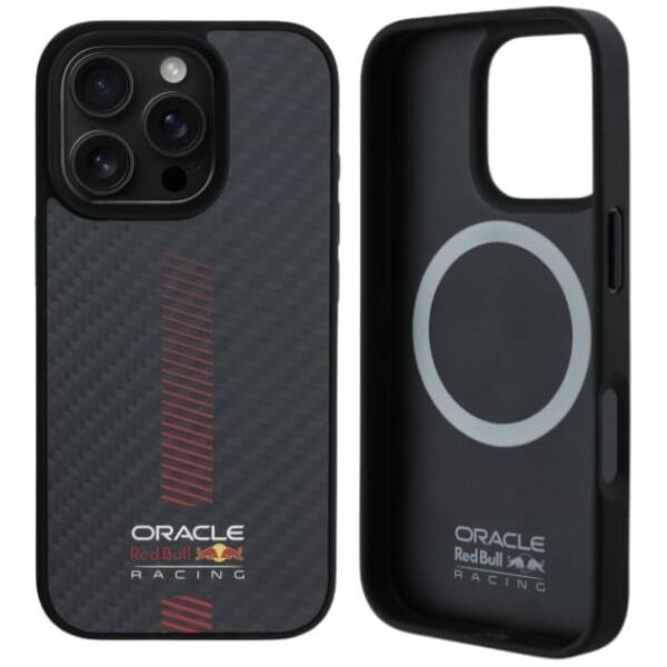 Red Bull RBHMP16X24CFGSMK iPhone 16 Pro Max 6.9" hardcase black/black Carbon Fiber Power Bar MagSafe