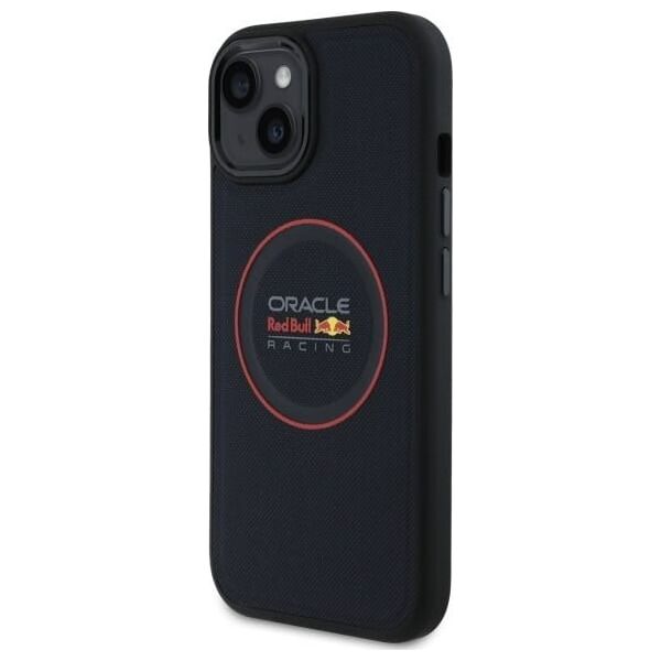 Red Bull RBHMP15S24PUILVR iPhone 15 6.1" hardcase navy blue/navy Leather Red Ring MagSafe