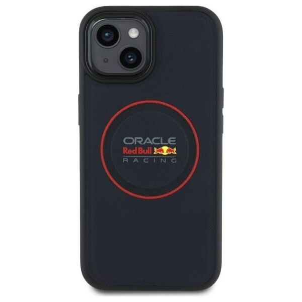 Red Bull RBHMP15S24PUILVR iPhone 15 6.1" hardcase navy blue/navy Leather Red Ring MagSafe