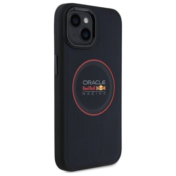 Red Bull RBHMP15S24PUILVR iPhone 15 6.1" hardcase navy blue/navy Leather Red Ring MagSafe