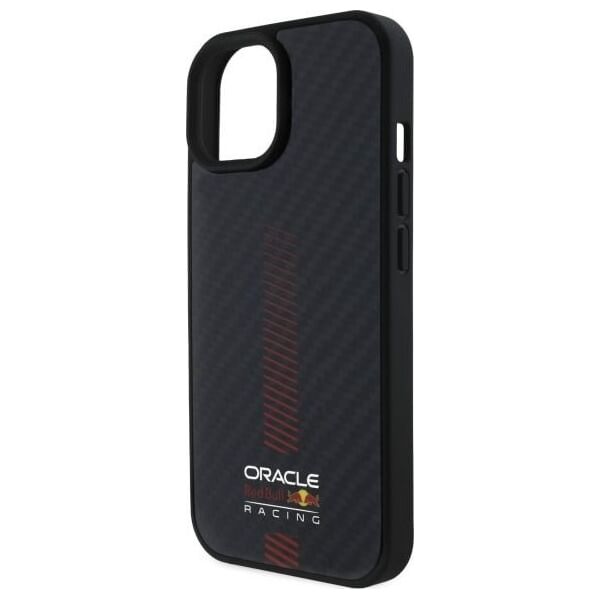 Red Bull RBHMP15S24CFGSMK iPhone 15 6.1" hardcase black/black Carbon Fiber Power Bar MagSafe