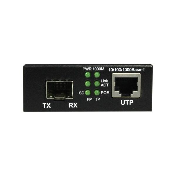 Allnet Z ALLNET Medienkonverter PoE μετατροπέας οπτικών ινών (15,4W/30W) auf 1000BASE-SX/LX Single-/ Multimode SFP Mini-GBIC Anschluss ALL-MC202P-SFP1-PoE 13691711 4038816185075