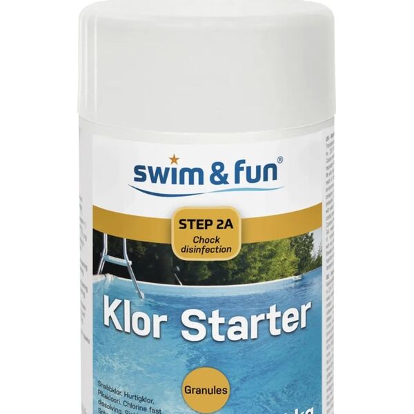 Swim & Fun Klor Starter Fast Disolving Granules, 1 kg 13843208 5704840000000