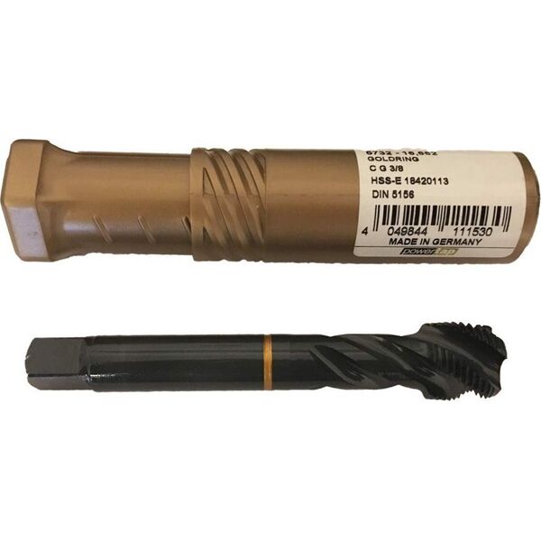 Βρύση μηχανής Ghring για τυφλές τρύπες GUHRING HSS-E 5732 G3/8 - 19 νήματα 13871644 4049844111530