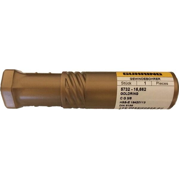 Βρύση μηχανής Ghring για τυφλές τρύπες GUHRING HSS-E 5732 G3/8 - 19 νήματα 13871644 4049844111530