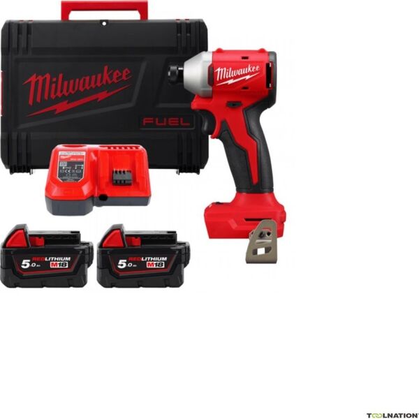 Κρουστικό κλειδί Milwaukee MILWAUKEE. IMPACT DRIVER. M18BLIDR-502X 190Nm 2x5,0Ah 13924476 4058546477141