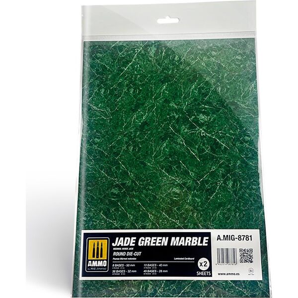 Vallejo Ammo: Jade Green Marble - Round Die-Cut (2) 13959074 8432074087816