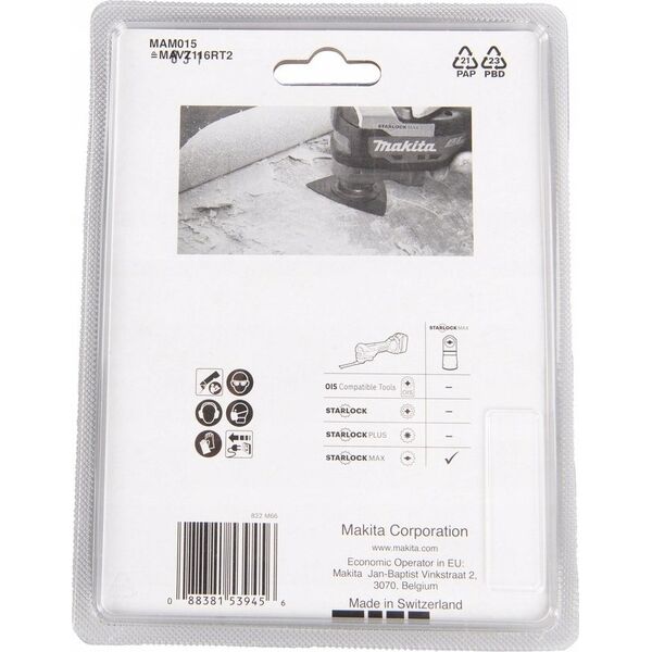 Makita MAKITA MT ΠΛΑΚΑ ΛΕΙΩΣΗΣ DELTA K20 116mm ΠΟΛΥ ΕΡΓΑΛΕΙΟ STARLOCK MAX 13489861 88381539456