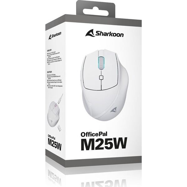 Ποντίκι Sharkoon Sharkoon OfficePal M25W (λευκό) 13341017 4044951039654