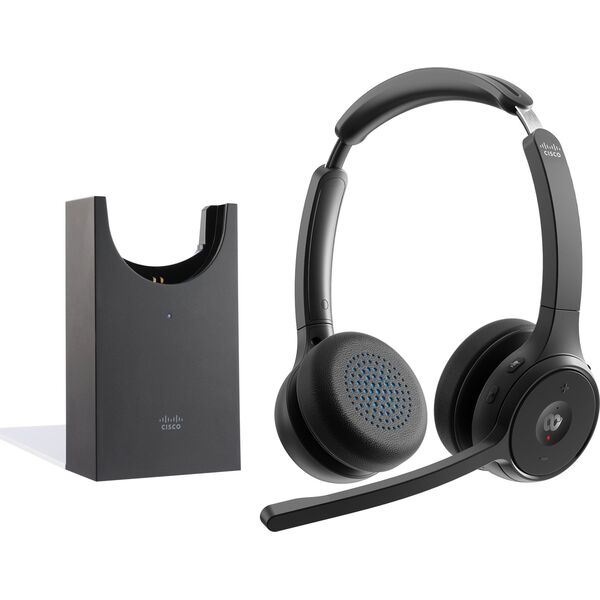 Cisco Headsets Cisco Headset 722 - Headset - On-Ear - Bluetooth - kabellos - Carbon Black - mit Ladestation - Cisco Webex Certified 13442536 889728428293