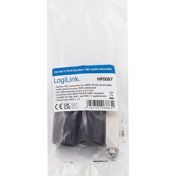 LogiLink LogiLink NP0087 IDC βύσμα Μαύρο 13462594 4052792068832