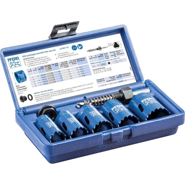 Σετ κορώνας Drill Sourcing HSS για εγκαταστάτες PFERD LS-SO 7 H 13494154 4007220319314
