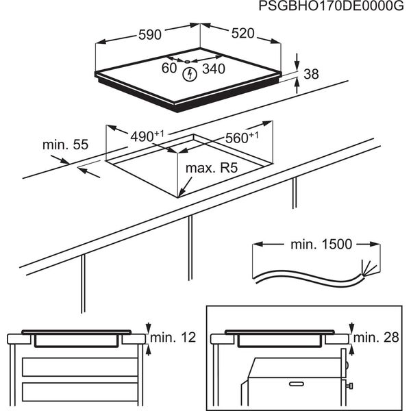 Πλάκα θέρμανσης Electrolux EHF6232FOK 13514816 7332543486519
