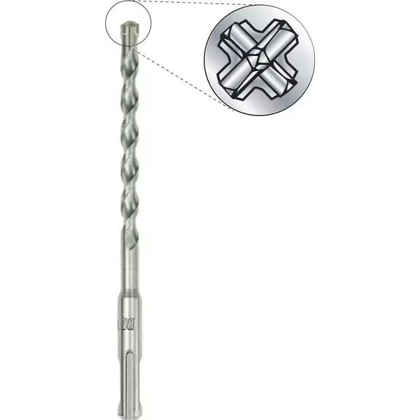 Τρυπάνι Dedra QUATRO SDS PLUS τρυπάνι για σκυρόδεμα 6,5x260/200 13516181 5902628983466