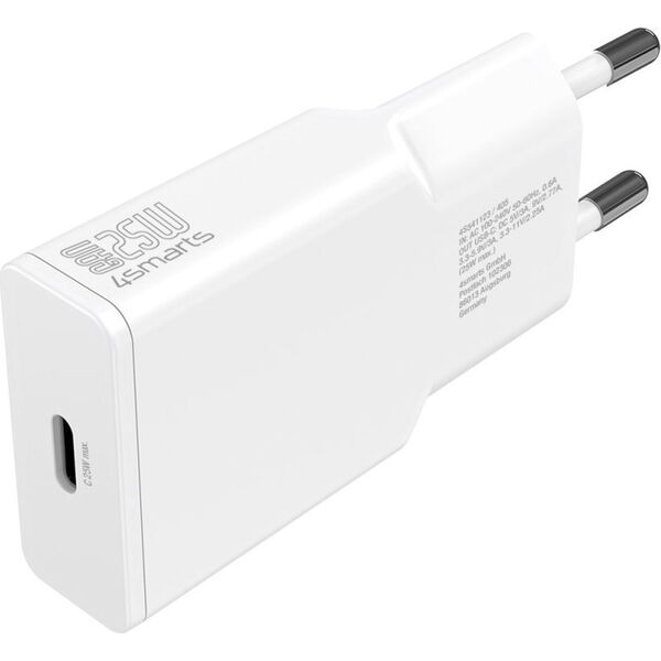 Φορτιστής 4smarts 4smarts Netzladegerät PDPlug Slim 25W GaN 1C, λευκό 13782186 4252011909018