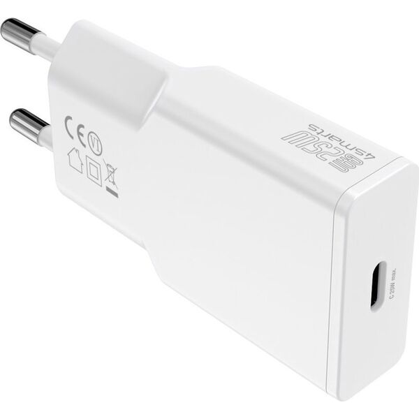 Φορτιστής 4smarts 4smarts Netzladegerät PDPlug Slim 25W GaN 1C, λευκό 13782186 4252011909018
