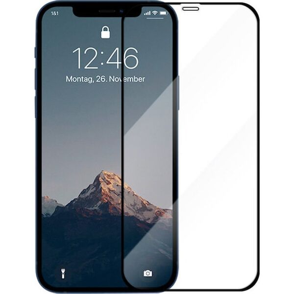 Woodcessories Woodcessories 3D Premium Black iPhone 12 Pro Max Tempered Glass 13340770 4260382638123