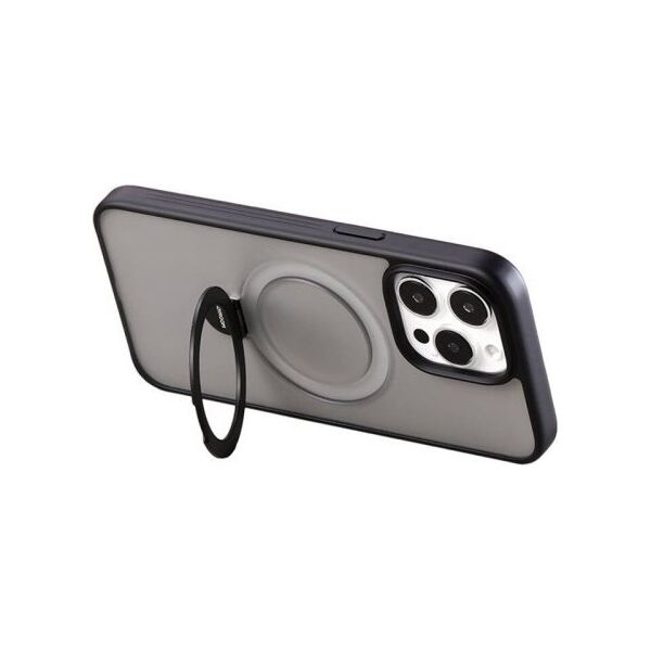 Joyroom Magnetyczne etui ochronne z uchwytem Joyroom JR-BP004 do iPhone 15 (czarne)