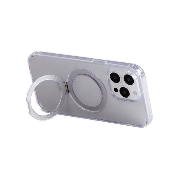 Joyroom Magnetyczne etui ochronne z uchwytem Joyroom JR-BP004 do iPhone 15 Pro (transparentne)