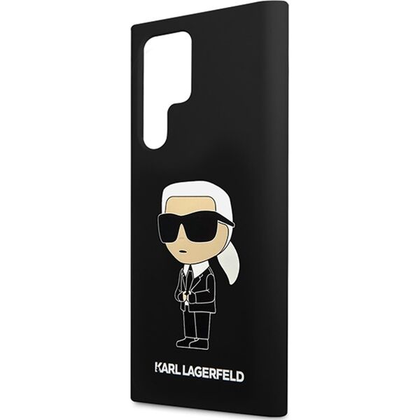 Karl Lagerfeld KLHCS24LSNIKBCK S24 Ultra S928 hardcase czarny/black Silicone Ikonik